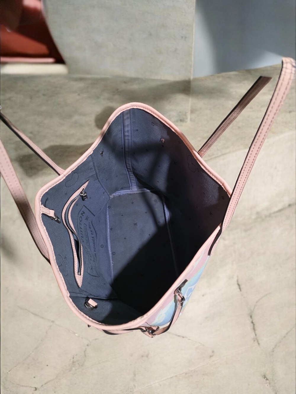 Louis Vuitton Pastel Monogram Neverfull Tote - Pink Multicolor - Picture 10 of 16